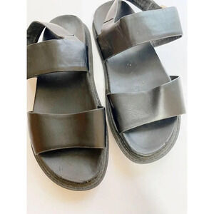 Silence + Noise Black Sandals Sz 8